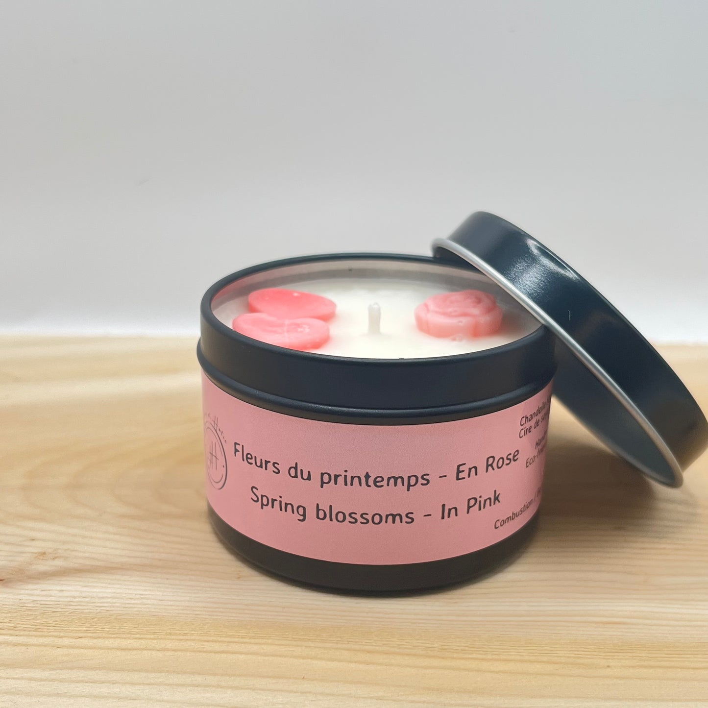 Chandelle Nomade - Fleurs du Printemps - En Rose