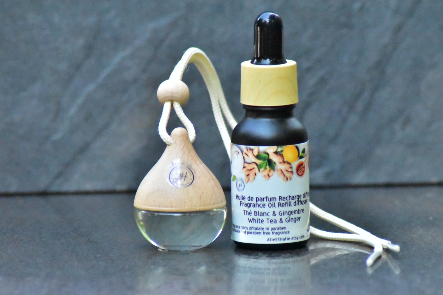 Diffuseurs pour voiture - Thé blanc & Gingembre