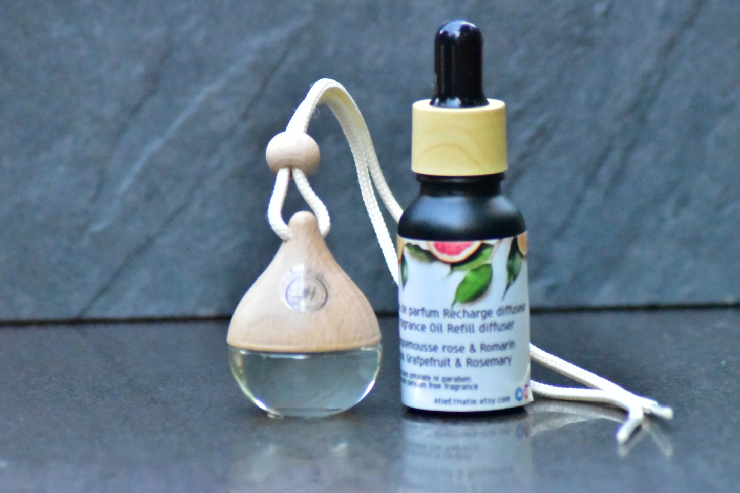 Diffuseur pour voiture - Pamplemousse et Romarin